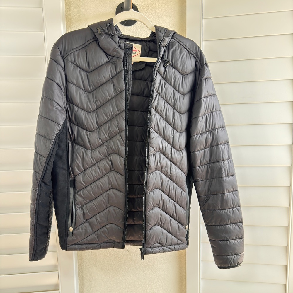 Lee Cooper. Size M. Men's Black Quilted Jacket